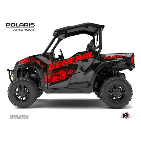 Karosszéria védő dekor matrica készlet  SSV POLARIS Chaser Piros Széria