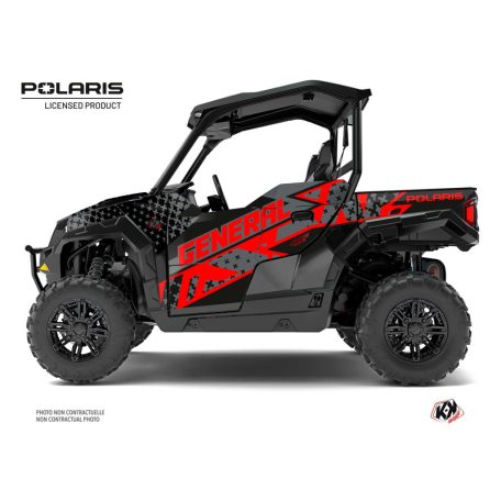 Karosszéria védő dekor matrica készlet  SSV POLARIS Stun Fekete Széria