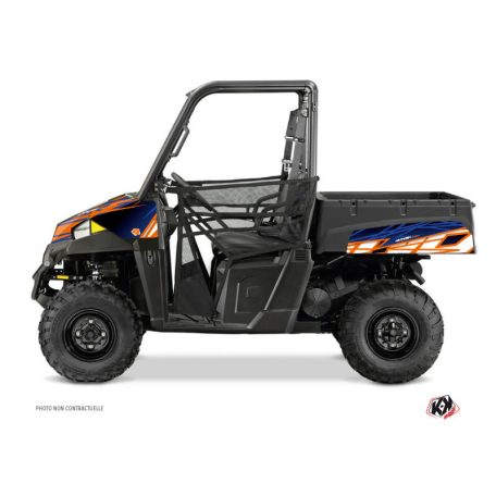 Karosszéria védő dekor matrica készlet  SSV POLARIS Eraser Kék/Narancsszínű Széria