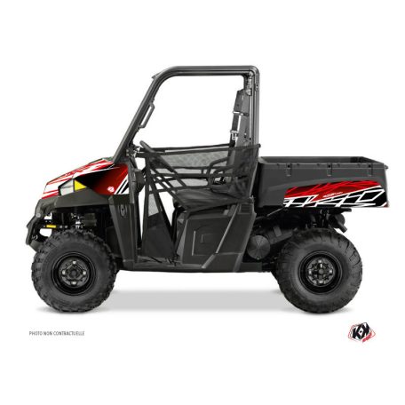 Karosszéria védő dekor matrica készlet  SSV POLARIS Eraser Piros/Fehér Széria