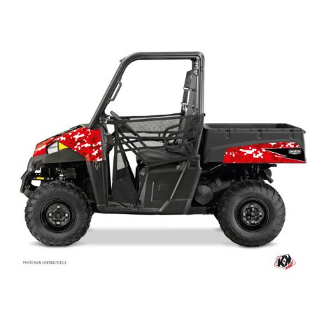 Karosszéria védő dekor matrica készlet  SSV POLARIS Predator Piros Széria