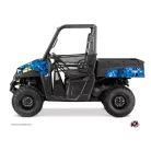Karosszéria védő dekor matrica készlet  SSV POLARIS Camo Kék Széria