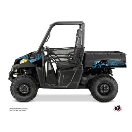Karosszéria védő dekor matrica készlet  SSV POLARIS Evil Szürke/Kék Széria