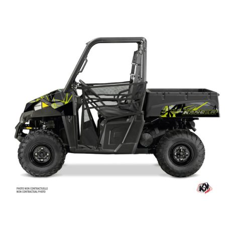 Karosszéria védő dekor matrica készlet  SSV POLARIS Evil Szürke/Zöld Széria