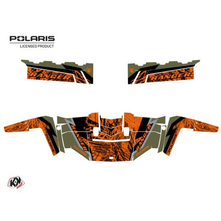 Karosszéria védő dekor matrica készlet  SSV POLARIS Chaser Narancsszínű Széria