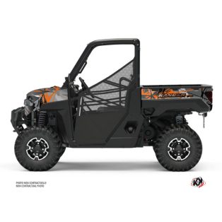   Karosszéria védő dekor matrica készlet  SSV POLARIS Evil Szürke/Narancsszínű Széria