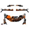   Karosszéria védő dekor matrica készlet  SSV POLARIS Evil Szürke/Narancsszínű Széria