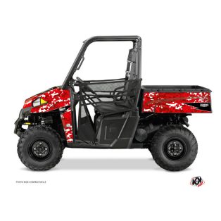   Karosszéria védő dekor matrica készlet  SSV POLARIS Predator Piros Széria