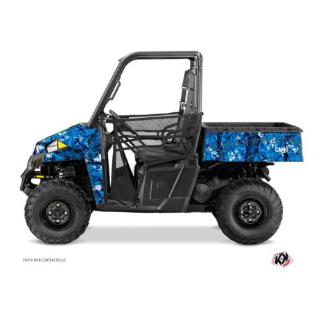 Karosszéria védő dekor matrica készlet  SSV POLARIS Camo Kék Széria