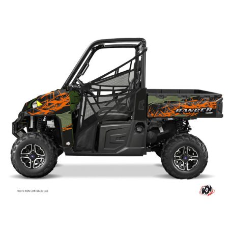 Karosszéria védő dekor matrica készlet  SSV POLARIS Action Zöld Széria