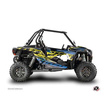 Karosszéria védő dekor matrica készlet  SSV POLARIS Eraser Neon Kék Széria