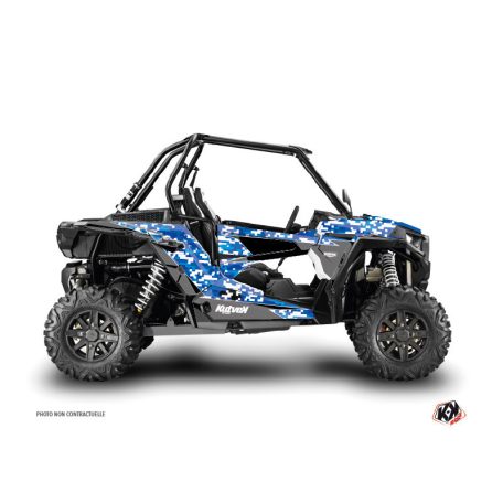 Karosszéria védő dekor matrica készlet  SSV POLARIS Predator Kék Széria