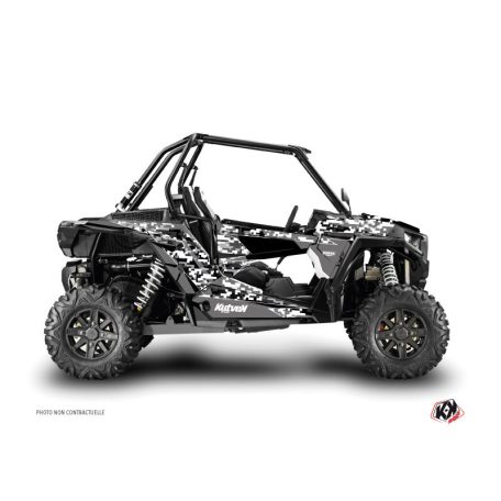 Karosszéria védő dekor matrica készlet  SSV POLARIS Predator Fekete Széria