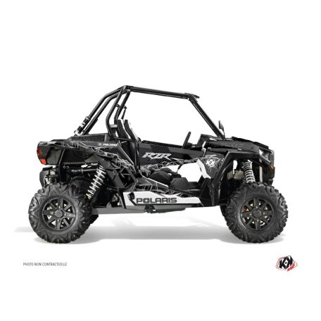 Karosszéria védő dekor matrica készlet  SSV POLARIS Action Fekete/Szürke Széria