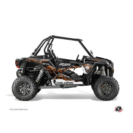 Karosszéria védő dekor matrica készlet  SSV POLARIS Action Narancsszínű Széria