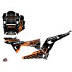   Karosszéria védő dekor matrica készlet  SSV POLARIS Splinter Fekete/Narancsszínű Széria