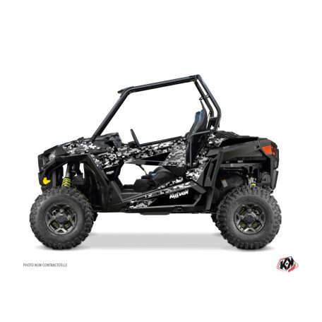 Karosszéria védő dekor matrica készlet  SSV POLARIS Predator Fekete Széria