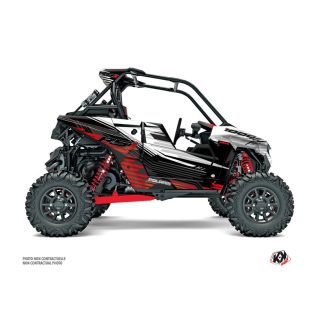   Karosszéria védő dekor matrica készlet  SSV POLARIS Graphite Fehér/Piros Széria