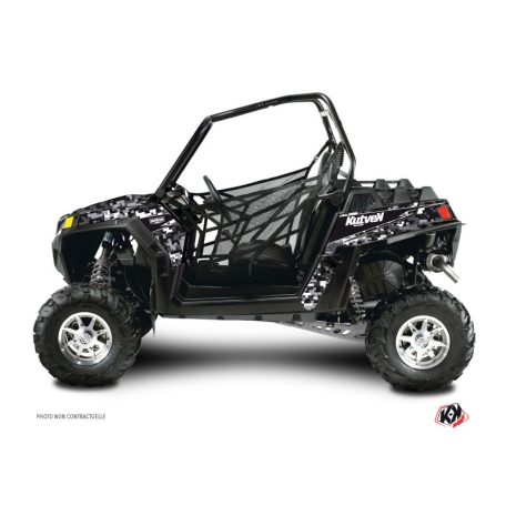 Karosszéria védő dekor matrica készlet  SSV POLARIS Predator Fekete Széria