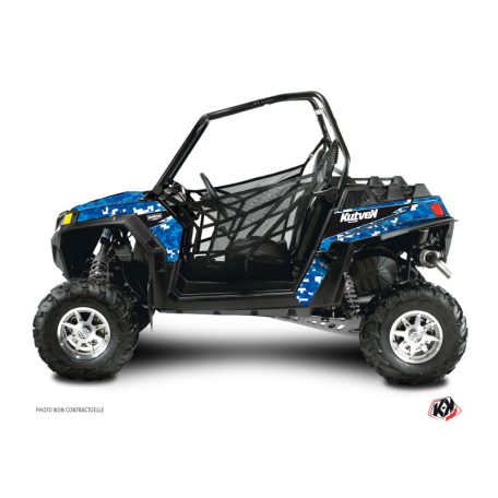 Karosszéria védő dekor matrica készlet  SSV POLARIS Predator Kék Széria