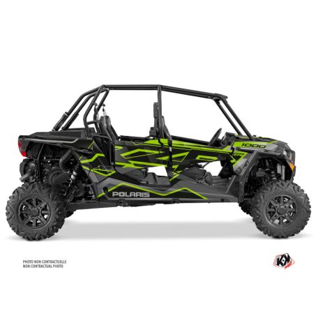 Karosszéria védő dekor matrica készlet  SSV POLARIS Faster Neon Szürke Széria