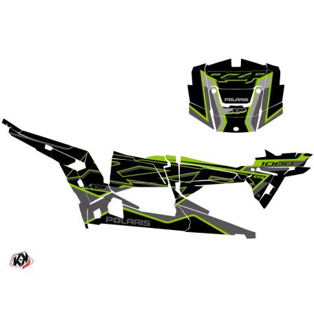 Karosszéria védő dekor matrica készlet  SSV POLARIS Faster Neon Szürke Széria