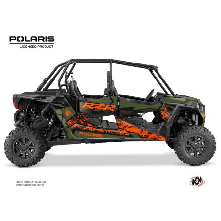 Karosszéria védő dekor matrica készlet  SSV POLARIS Chaser Narancsszínű Széria