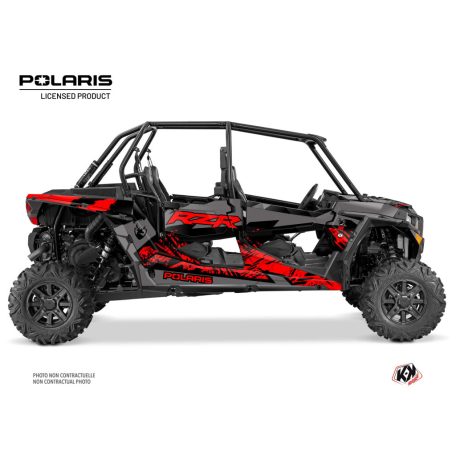 Karosszéria védő dekor matrica készlet  SSV POLARIS Chaser Piros Széria