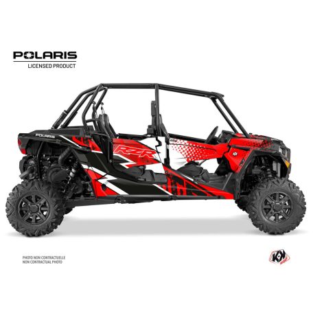 Karosszéria védő dekor matrica készlet  SSV POLARIS Stun Piros Széria