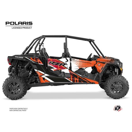 Karosszéria védő dekor matrica készlet  SSV POLARIS Stun Narancsszínű Széria