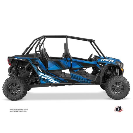 Karosszéria védő dekor matrica készlet  SSV POLARIS Graphite Kék Széria