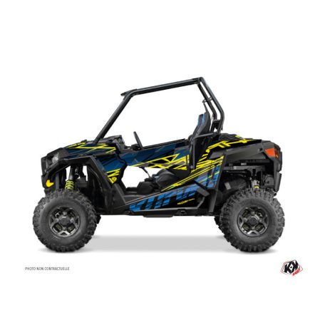 Karosszéria védő dekor matrica készlet  SSV POLARIS Eraser Neon Kék Széria