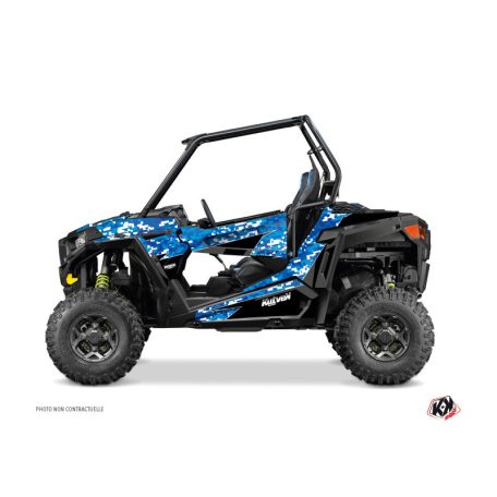 Karosszéria védő dekor matrica készlet  SSV POLARIS Predator Kék Széria