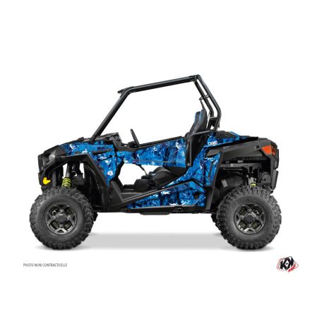 Karosszéria védő dekor matrica készlet  SSV POLARIS Camo Kék Széria