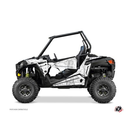 Karosszéria védő dekor matrica készlet  SSV POLARIS Camo Fehér Széria