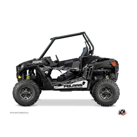 Karosszéria védő dekor matrica készlet  SSV POLARIS Action Fekete/Szürke Széria