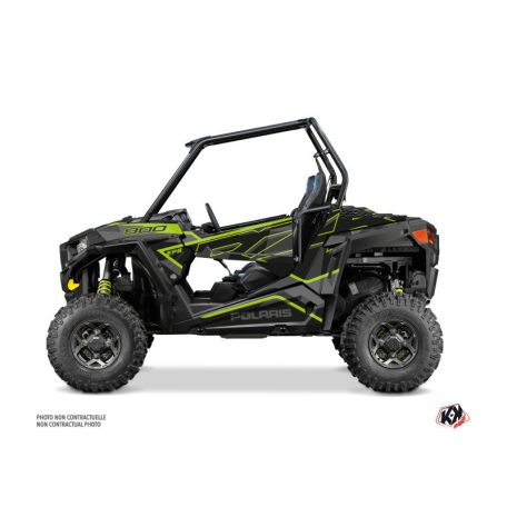 Karosszéria védő dekor matrica készlet  SSV POLARIS Faster Neon Szürke Széria