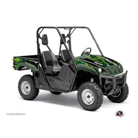 Karosszéria védő dekor matrica készlet  SSV YAMAHA Predator Fekete/Zöld Széria