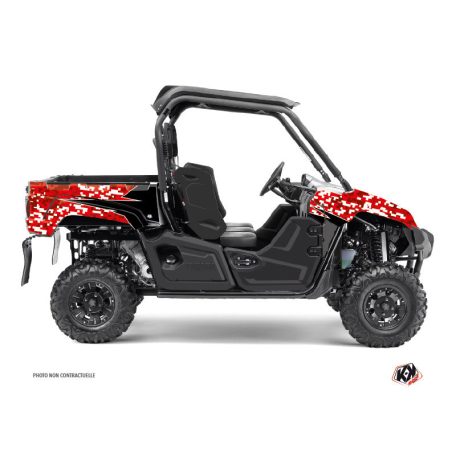 Karosszéria védő dekor matrica készlet  SSV YAMAHA Predator Piros Széria