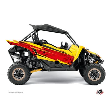 Karosszéria védő dekor matrica készlet  SSV YAMAHA Eraser Piros/Sárga Széria