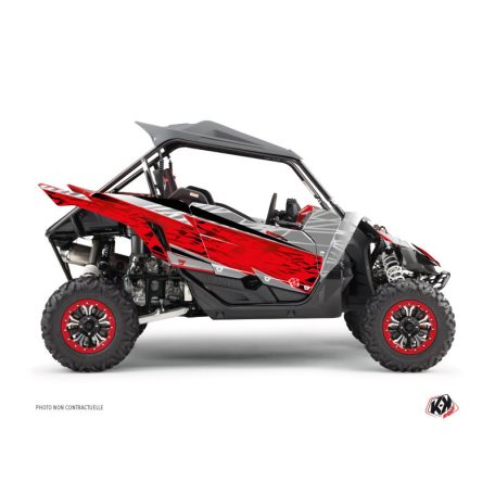 Karosszéria védő dekor matrica készlet  SSV YAMAHA Eraser Szürke/Piros Széria