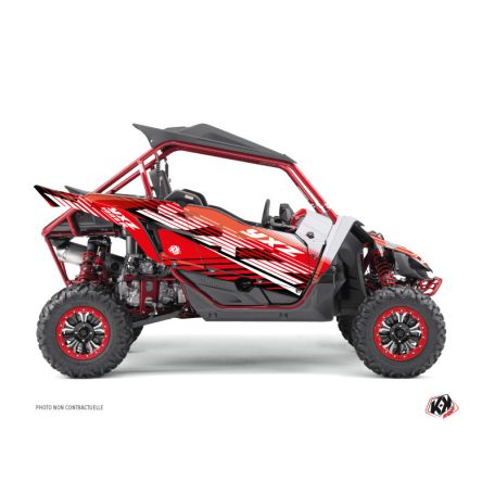 Karosszéria védő dekor matrica készlet  SSV YAMAHA Flow Piros Széria