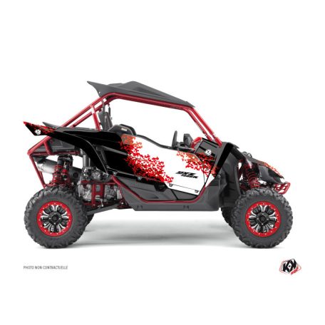 Karosszéria védő dekor matrica készlet  SSV YAMAHA Hangtown Piros Széria