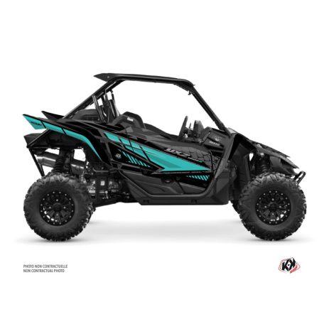 Karosszéria védő dekor matrica készlet  SSV YAMAHA Kaiman Fekete/Türkiz Széria