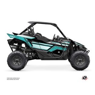   Karosszéria védő dekor matrica készlet  SSV YAMAHA Intense Fekete/Türkiz Széria