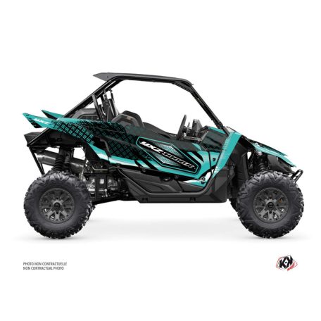 Karosszéria védő dekor matrica készlet  SSV YAMAHA Sturdy Fekete/Türkiz Széria