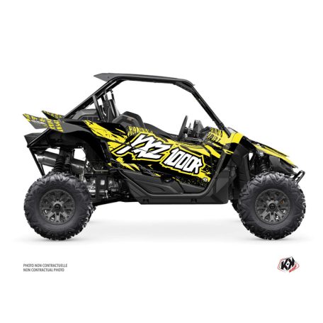 Karosszéria védő dekor matrica készlet  SSV YAMAHA Wilder Fekete/Sárga Széria