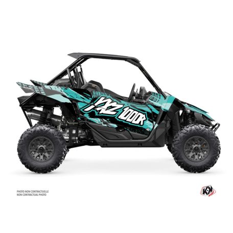 Karosszéria védő dekor matrica készlet  SSV YAMAHA Wilder Fekete/Türkiz Széria