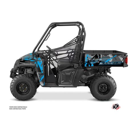 Karosszéria védő dekor matrica készlet  SSV POLARIS Evil Szürke/Kék Széria