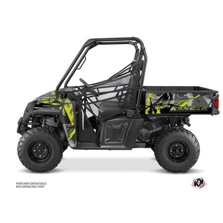 Karosszéria védő dekor matrica készlet  SSV POLARIS Evil Szürke/Zöld Széria